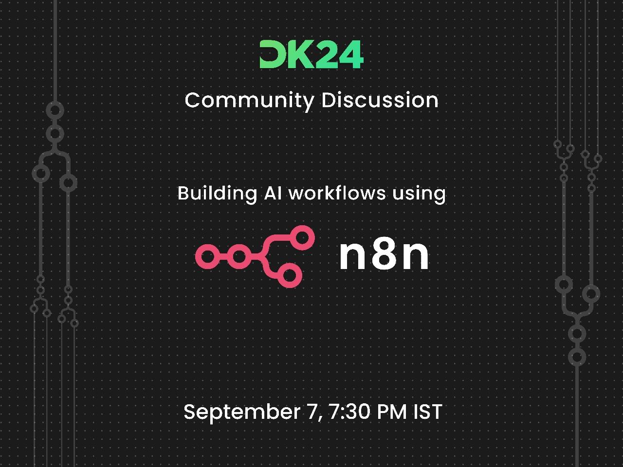 Building AI workflows using n8n Poster